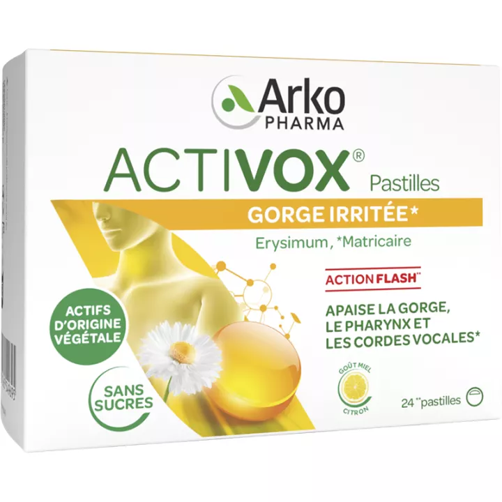 Arkopharma Activox Pastilles Gorge Irritée