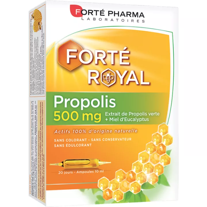 Forté Pharma Propolis 500 20 Ampoules 10ml