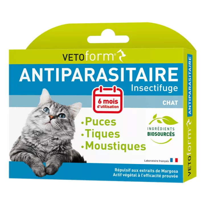 Vetoform Insectifuge Antiparasitaire Chat Spot-On