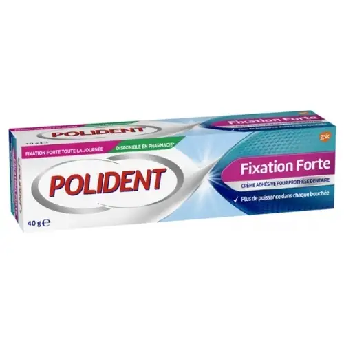 Polident Fixation Forte Crème Adhésive Pour Prothèse Dentaire 40 g