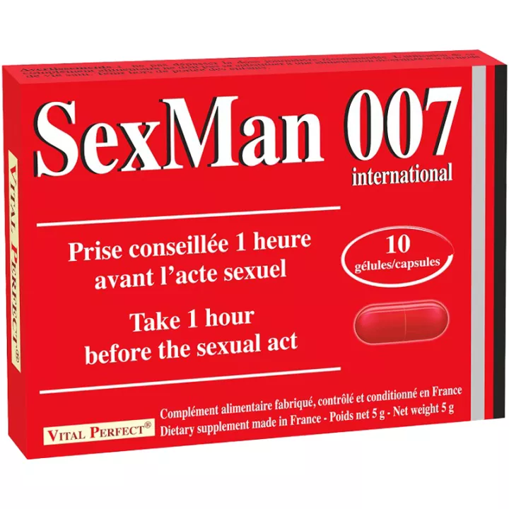 SexMan-007 Vital-Perfect 10 Gélules aphrodisiaques