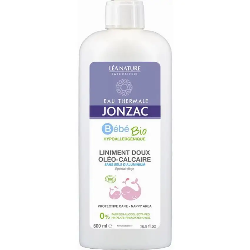 Jonzac bébé bio - Liniment doux oléo-calcaire 500 ml
