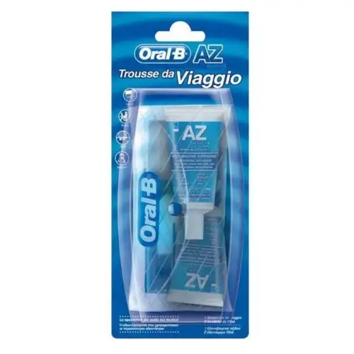 Oral-B® TRAVEL PACK BROSSE À DENTS + DENTIFRICE AZ