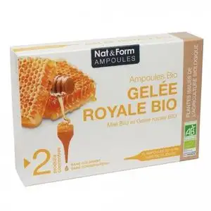Nat & Form gelée royale bio 20 ampoules