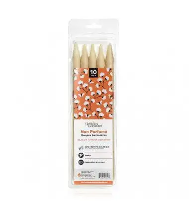 Harmony's Ear Candles Bougies d'oreilles non parfumées par 10