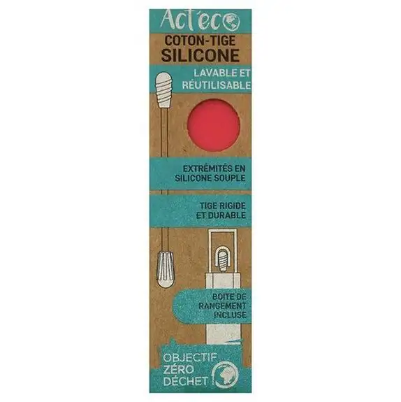 Act'éco Coton-tige en silicone réutilisable