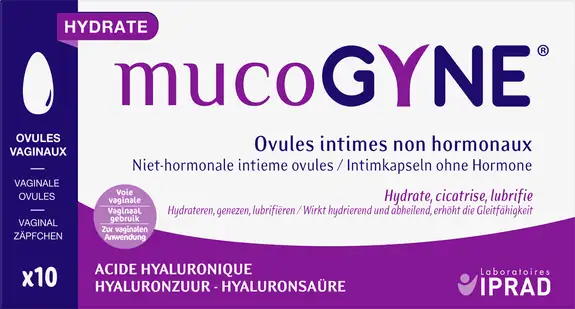 MUCOGYNE 10 OVULES acide hyaluronique