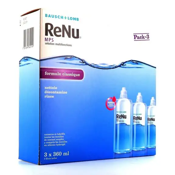 Bausch + Lomb ReNu MPS Solution Multifonctions Lot de 3 x 360 ml