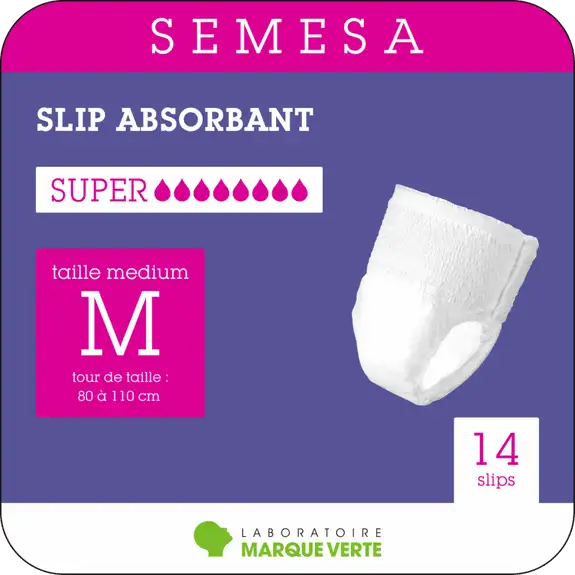 Semesa Slip absorbant Super taille  M 14 slips