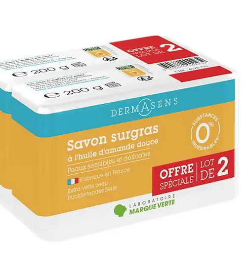 Dermasens Savon surgras 200g - Lot de 2