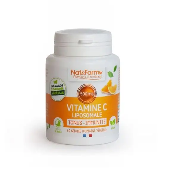 Nat & Form Vitamine C liposomale 500 mg 60 gélules