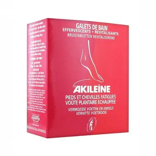 Akileine Galets de Bain Effervescents-Revitalisants 6 Galets