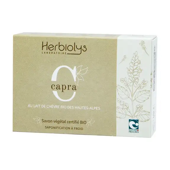 Herbiolys Savon Capra Bio Au lait de chèvre des Hautes Alpes 100g