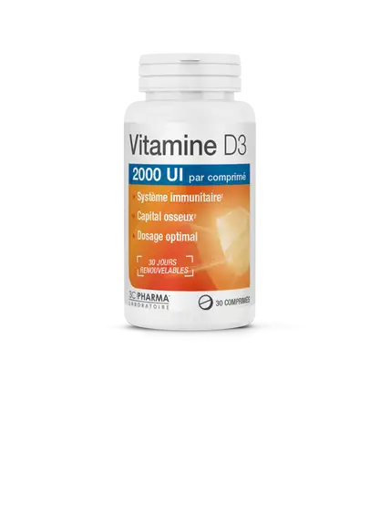 Anti gaspi 01/26 3 Chenes vitamine d3 2000ui - 30 comprimés
