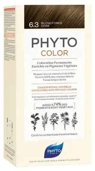 Phytocolor coloration permanente 6.3 blond foncé doré
