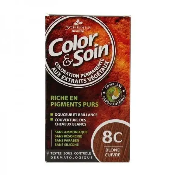 3 Chênes Color & Soin Coloration blond terre cuivré 7C