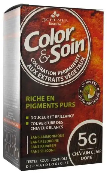 3 Chênes Color & Soin Coloration  Châtain Clair Doré : 5G