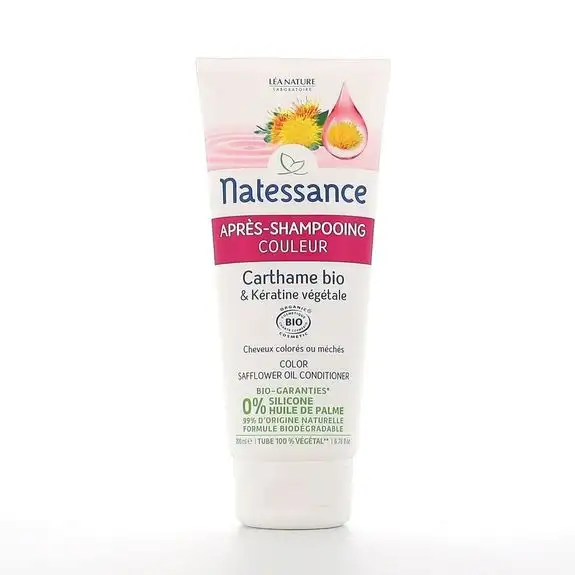 Natessance Après-Shampooing Couleur Carthame & Kératine Bio 500m