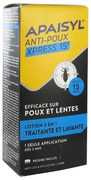 Apaisyl Anti-Poux Xpress 15' Lotion 2en1 100 ml
