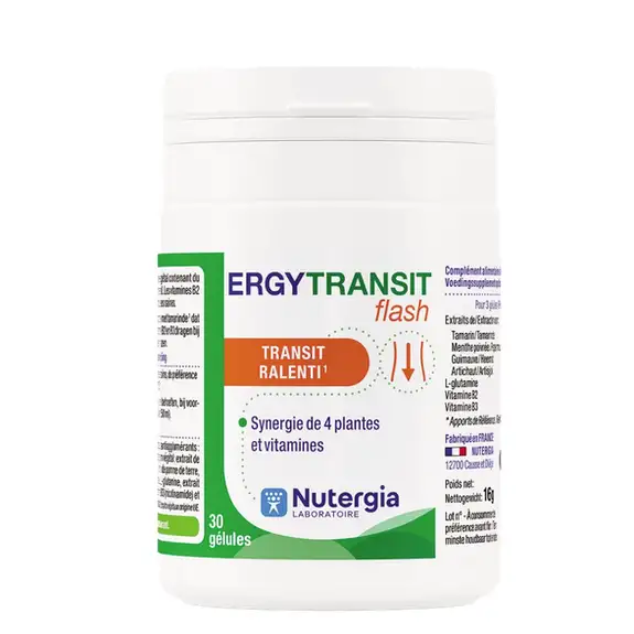 Nutergia Ergytransit flash 30 gélules