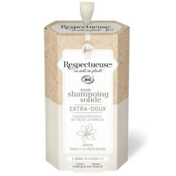 Respectueuse bio Mon shampoing solide extra doux 75g
