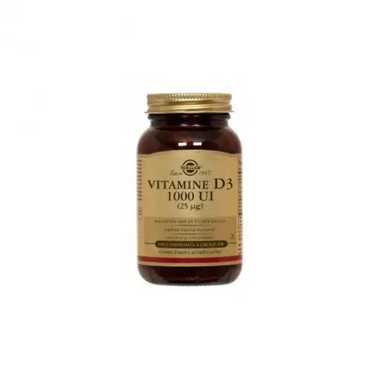 Solgar vitamine d3 1000ui à croquer 100 comprimés