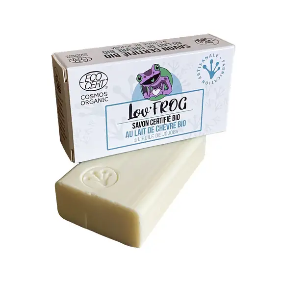 Lov' FROG Savon au lait de chèvre certifié BIO 100g
