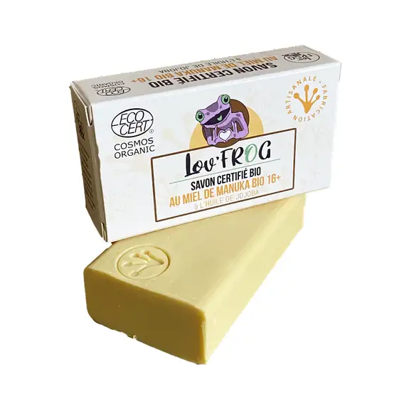 Lov' FROG Savon au miel de Manuka 16+ certifié BIO 100g