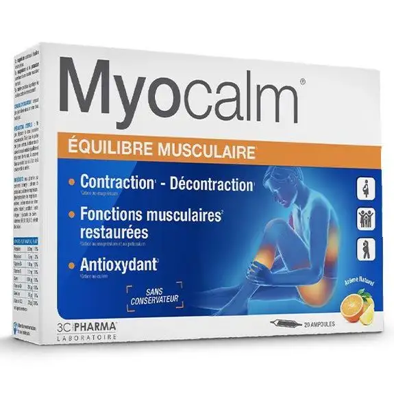 3C Pharma Myocalm Équilibre musculaire 20 ampoules