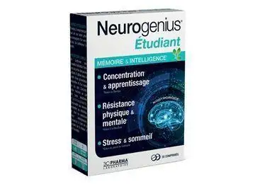 Neurogénius Etudiant 30 comprimés 3CPharma