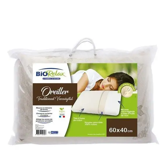 Biorelax Oreiller Traditionnel Viscovégétal