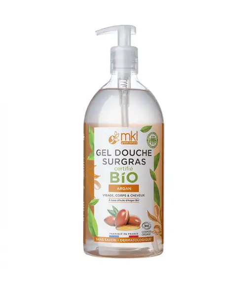 MKL Gel Douche Surgras Bio à l'Huile d'Argan 1 litre