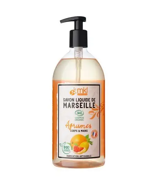 MKL Savon Liquide de Marseille Bio Agrumes 1 litre