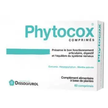 Anti gaspi 11/25 Dissolvurol Phytocox 60 comprimés