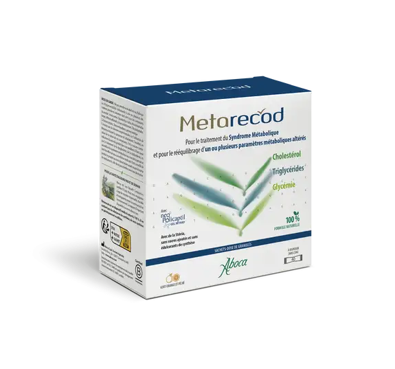 Aboca Metarecod Pour le Cholestérol, Triglycérides, Glycémie 40 sachets