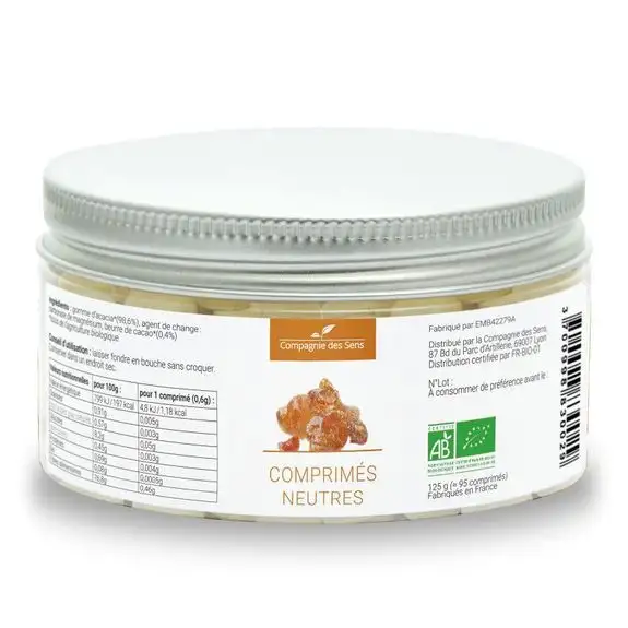 Compagnie des sens Comprimés neutres BIO  Pot de 70g