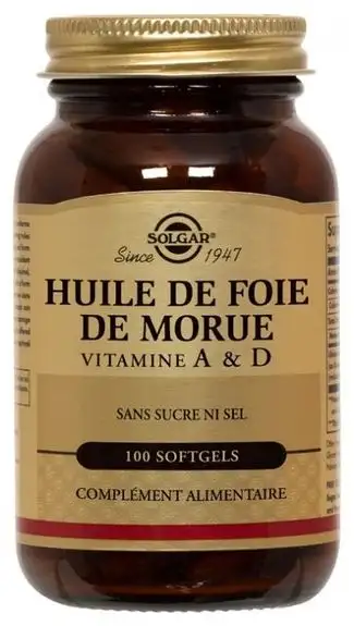 Solgar Huile de Foie de Morue 100 Gélules