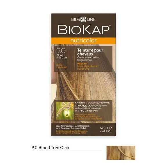 Biokap Coloration Delicato 9.0 Blond Très Clair  140ml