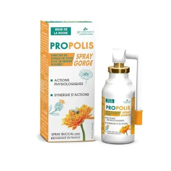 Les 3 Chênes Propolis Spray Gorge 25ml