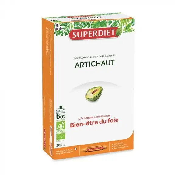 Superdiet Artichaut Bio 20 ampoules