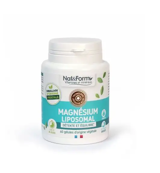 Nat & Form magnésium liposomal 60 gélules végétales
