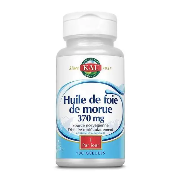 Kal Huile de Foie de Morue 370 mg 100 Gélules