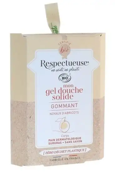 Respectueuse Gel Douche bio Solide gommant