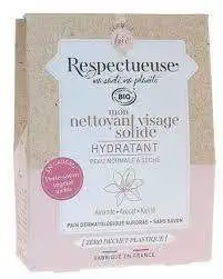 Respectueuse Mon nettoyant visage solide bio hydratant