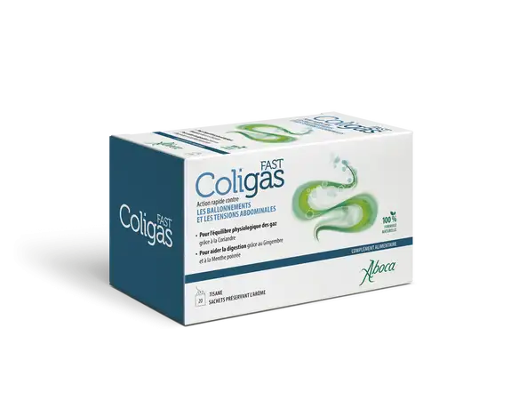 Aboca Coligas Fast Tisane Ballonnements & Tensions Abdominales 20 sachets