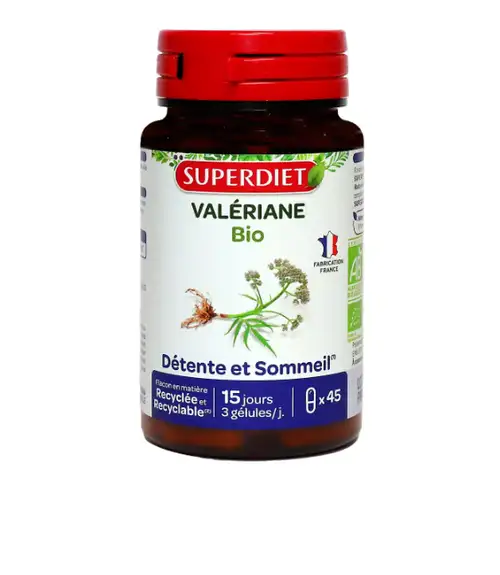 Superdiet Valeriane Bio 45 gélules