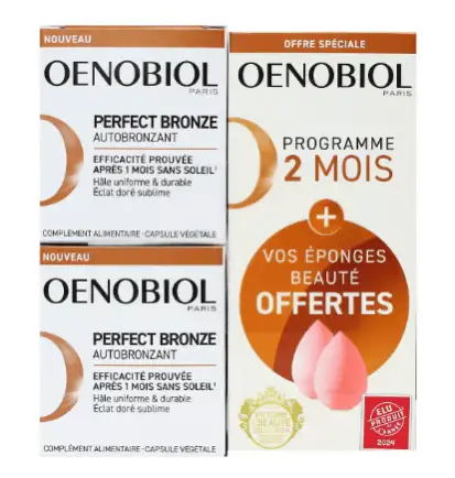 Anti gaspi 02/26 Oenobiol Perfect Bronze Coffret Perfect Bronze Autobronzant 2x30 capsules végétales