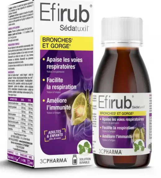 3 Chênes Efirub Sirop 125 ml
