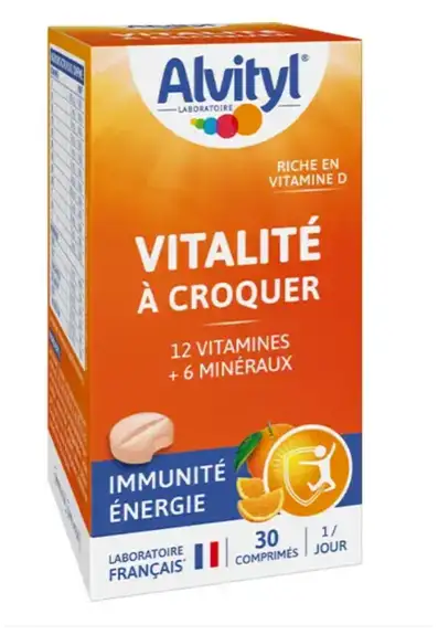 Alvityl vitalité adultes à croquer 30 comprimés