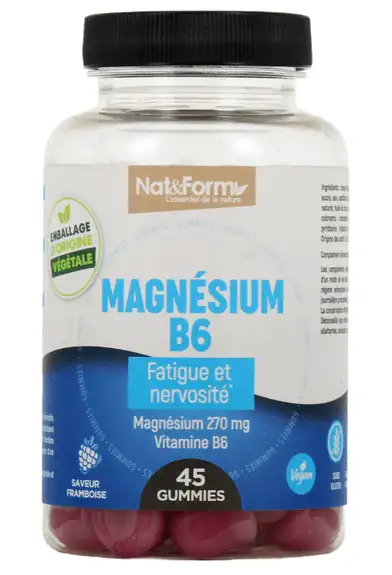 Nat et Form - Magnésium B6 - 45 Gummies